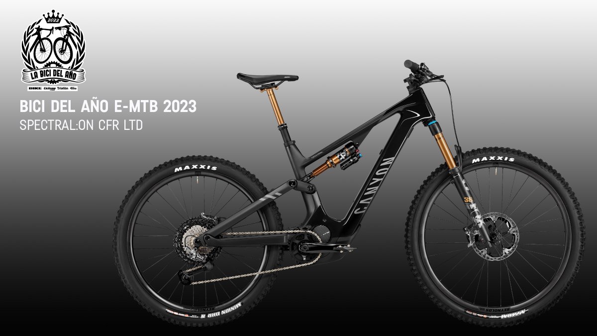 ¡Estamos nominados! 🤩 La Spectral:ON CFR es la e-MTB definitiva. Batería de 900 Wh, ruedas de carbono, resistente y duradera. La bici de tus sueños. Vota la mejor bici e-MTB del año 2023. 👉 bit.ly/MejorEmtb23 #Canyon #CanyonSpectralON #MejorBici2023