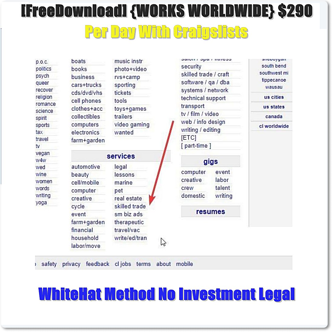 emay_smith's tweet photo. #Nicki #Doja #Effie #Nani #PrincessDianaRemix #Hawaiian #makemoney

{WORKS WORLDWIDE} $290 Per Day With Craigslists – WhiteHat Method No Investment Legal Free Download

Learn more
https://t.co/M0vFdkv2qb https://t.co/0UXJlV1uW8