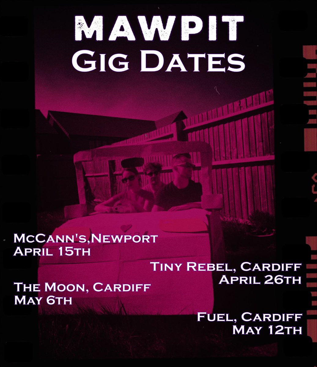 We’re back and really excited to announce our upcoming shows! We will be playing at McCann's this Saturday, and over the next few weeks we will be at @TinyRebelCdff @TheMoonCardiff @FuelCardiff We can't wait to see you guys there! Tickets can be found using the link in our bio!