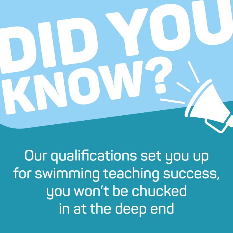 💦 Make a splash and become a swimming teacher with our industry-leading qualifications‼️

💫 A Swim England Qualification ensures learners have the experience and skills they need to provide high quality teaching!

Find out more 👉 bit.ly/SE-Quals 

#SwimEnglandQualified