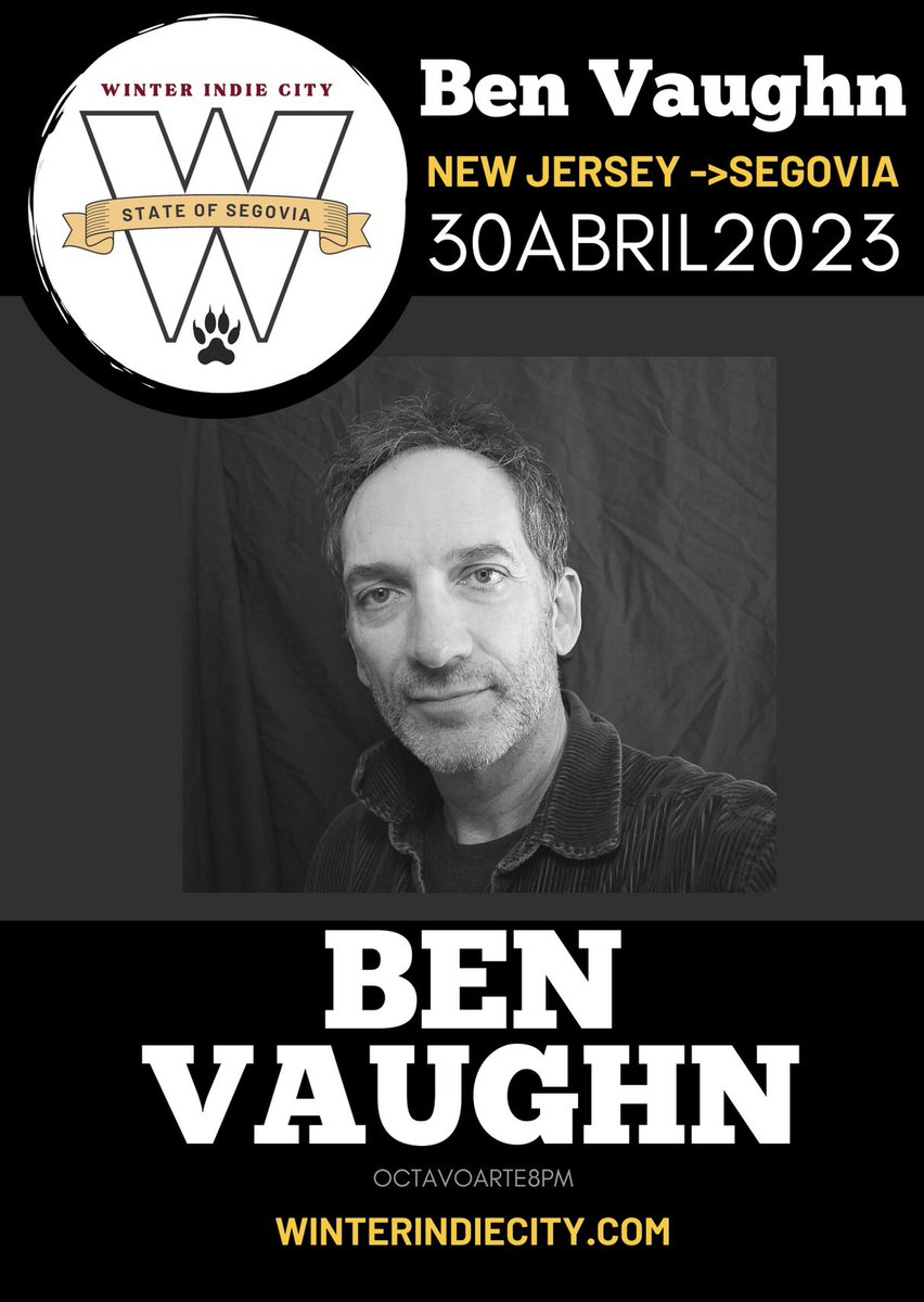 Imposible resumir en este espacio lo que es BEN VAUGHN. Músico, productor, tiene su propio programa de radio… 

Rock, country, blues, pop y una voz única. 

Mejor ven y descubre en directo su enorme dimensión. 

#WIC13