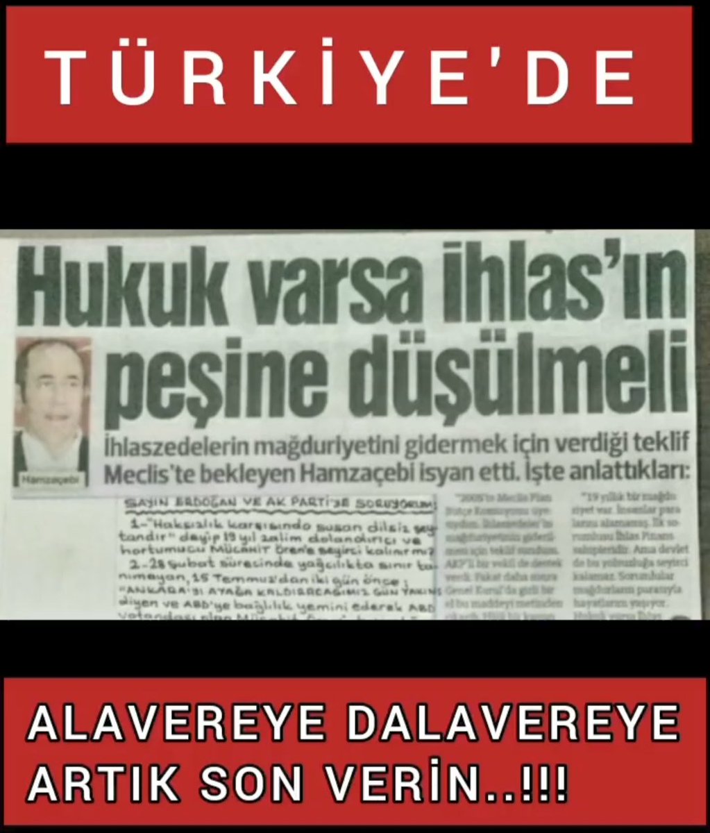 ihlaszede07's tweet photo. #ihlaszedeSeçmeninindeOyuVar
23 YILDIR @mucahid_oren in İNSAFINA BIRAKTIĞINIZ ONBİNLERCE #İHLASFİNANS MAĞDURUNUN FERYADINA SESSİZ KALDINIZ!
YETMEDİ 2019 DA MECLİSE #İHLASZEDELERİN YARARINA GELEN YASA TEKLİFİNE RET OYU VERDİNİZ.BİZ BUNU UNUTMAYAĞIZ!
@RTErdogan @Akparti @MHP_Bilgi. https://t.co/DwtElDtDMO