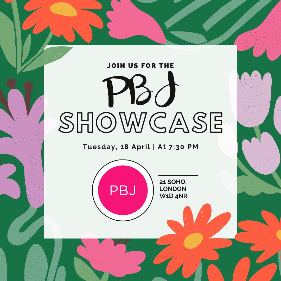 21Soho (@21soho) on Twitter photo Very Excited to be hosting <a href="/pbjmanagement/">PBJ Management</a> Spring Showcase next week!
with Darran Griffiths! John Meagher! Pravanya Pillay! Holly Burn! Alexandra Haddow! Michael Akadiri! Egg!
Tuesday 18th April 7:30pm
Tickets only £5! 🎟️bit.ly/42D8f9T Very Excited to be hosting <a href="/pbjmanagement/">PBJ Management</a> Spring Showcase next week!
with Darran Griffiths! John Meagher! Pravanya Pillay! Holly Burn! Alexandra Haddow! Michael Akadiri! Egg!
Tuesday 18th April 7:30pm
Tickets only £5! 🎟️bit.ly/42D8f9T