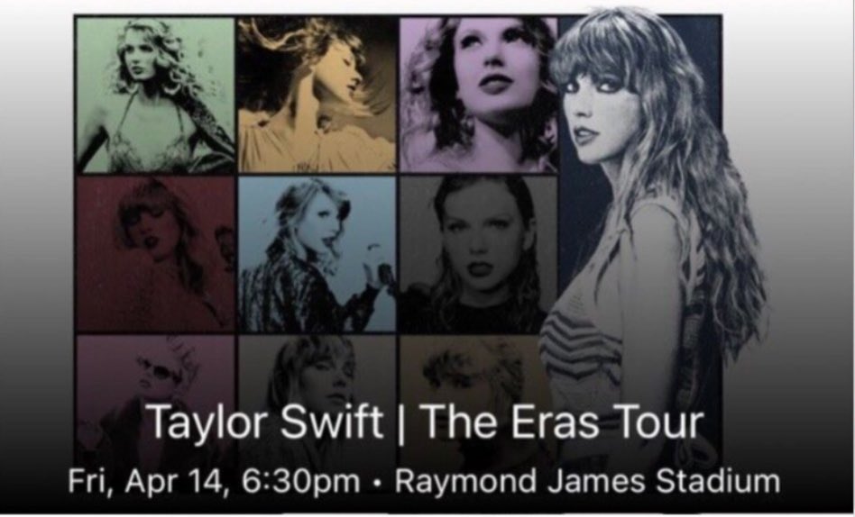 Joycessarah97's tweet photo. Am selling 2 of TAYLOR SWIFT Tickets 💌 at Raymond James Stadium unfortunately I can’t make it there📍-Tampa,FL on April 14th And i can also provide the necessary proof #TaylorSwiftTheErasTour #taylorswifttickets #TaylorSwiftTix #TaylorSwift https://t.co/MUEIPt5AUT