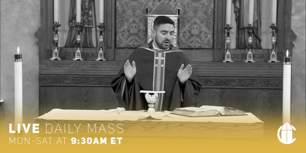 CatholicTV's tweet photo. "This is the day the LORD has made; let us be glad and rejoice in it."

Join us for Mass this morning at 9:30 am ET, or watch it later at https://t.co/h5fp01xUEo https://t.co/QFEBGMBe0H