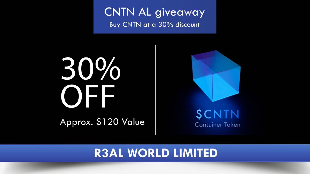SHOMANDO | COO@RENATUS NETWORK (@renatus_coo) on Twitter photo 【 $CNTN AL #giveaway‼️】
The more RTs, the more AL winners!
😀30RT = 10 AL
🍣50RT = 25 AL
🏆100RT = 55 AL
AL lets you buy $CNTN at a 30% discount
※Approx. $120 USD value!
Quest↓
✅Follow
<a href="/RENATUS_COO/">SHOMANDO | COO@RENATUS NETWORK</a>
<a href="/renatus_network/">RENATUS NETWORK</a>
✅RT+♥️
⏳2023/4/17 14:59 UTC (23:59 JST)
#ETHtokyo 【 $CNTN AL #giveaway‼️】
The more RTs, the more AL winners!
😀30RT = 10 AL
🍣50RT = 25 AL
🏆100RT = 55 AL
AL lets you buy $CNTN at a 30% discount
※Approx. $120 USD value!
Quest↓
✅Follow
<a href="/RENATUS_COO/">SHOMANDO | COO@RENATUS NETWORK</a>
<a href="/renatus_network/">RENATUS NETWORK</a>
✅RT+♥️
⏳2023/4/17 14:59 UTC (23:59 JST)
#ETHtokyo