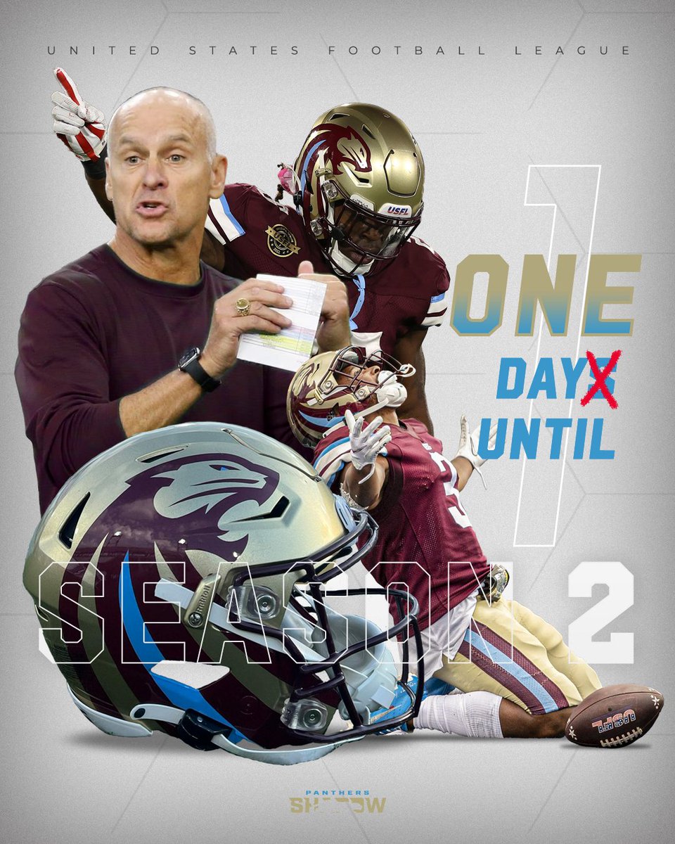 UFLShadow's tweet image. One more sleep before Season 2! Has this week been dragging for anyone else?

We get to see this gorgeous helmet on the field THIS WEEKEND.

#USFL #LetsHunt #TheNolanEffect