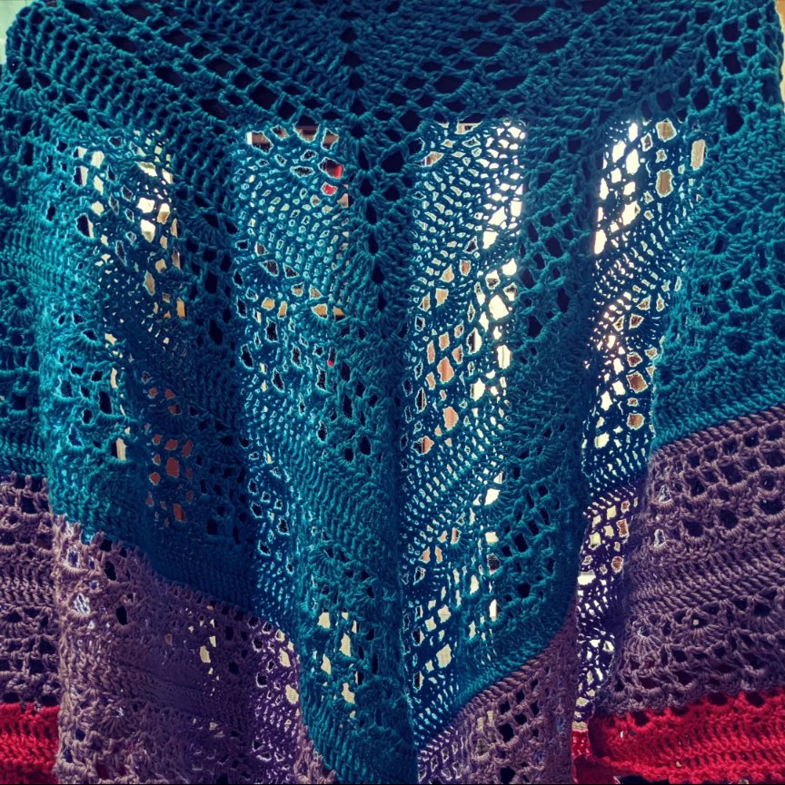 Given that the shawl is done, I suppose should announce a formal tester call. Be on the look out next week! be looking for two lovely crocheters to test the Kastinith Shawl.

#patterndesign #pattenmaking #crochet #shawl #fridayfeeling #futuretestercall #kastinithshawl