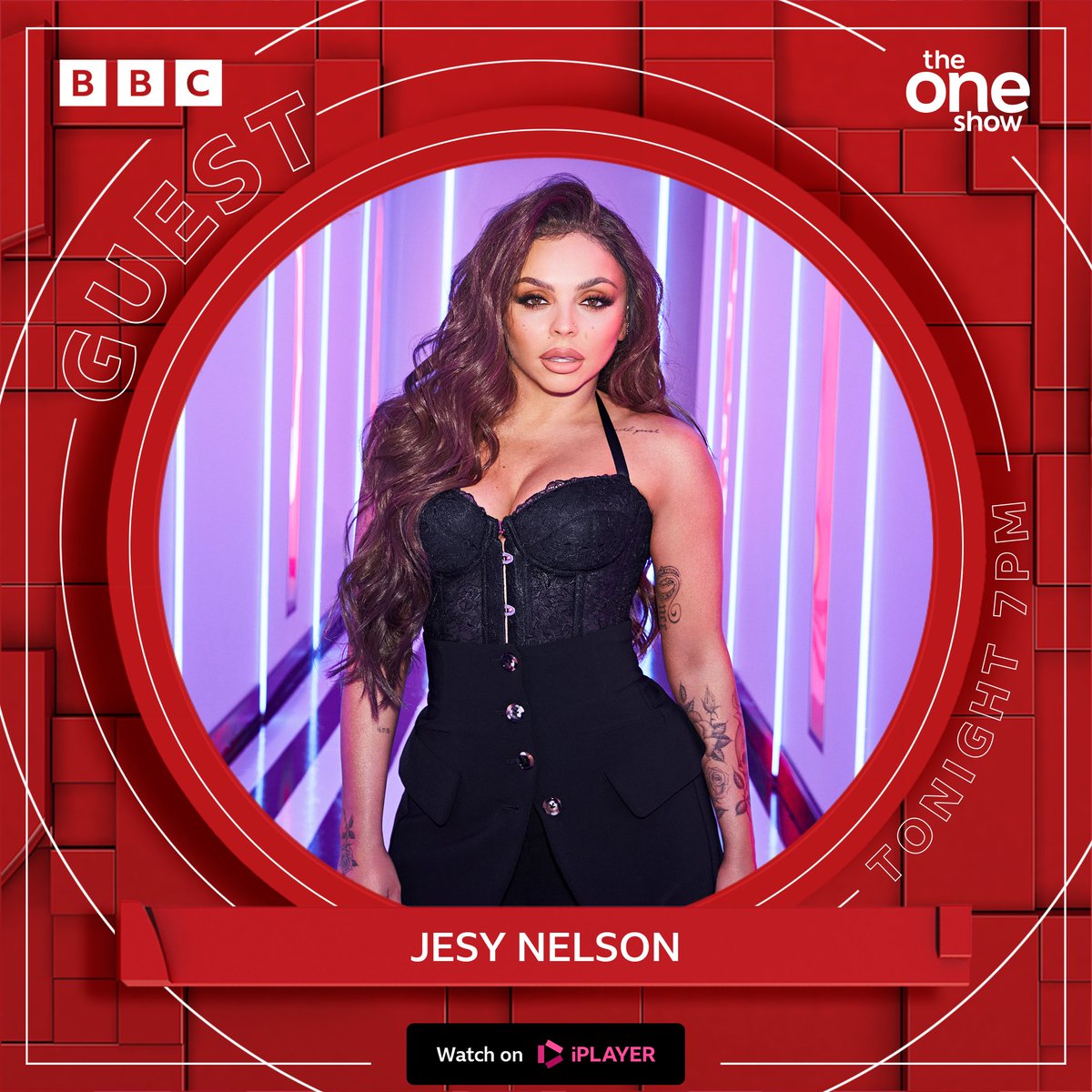 BBCTheOneShow's tweet photo. 🚨Exciting news alert!🚨  

Jesy Nelson is set to spill the tea on her highly anticipated new single. Don't miss out on all the deets on tonight's #TheOneShow!🎤🎶

Got a question for her❓ Comment below 👇or email theoneshow@bbc.co.uk 📩 https://t.co/wUjEVGArkE
