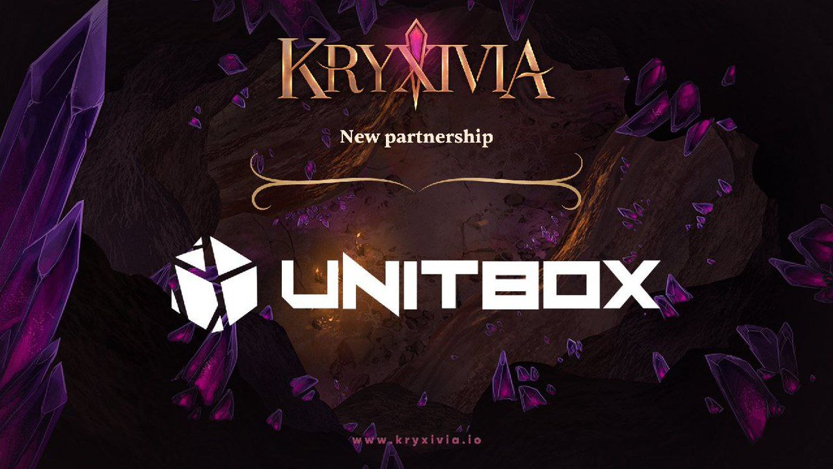 🚀 @Kryxivia is integrating with @Rent2Earn delivering the ultimate NFT leasing experience.

🚀 #UNITBOX is the first NFT rental protocol for P2E based on a revenue sharing or Rent-To-Earn model. It connects millions of game-NFT owners & players.

🔽INFO
unitbox.io