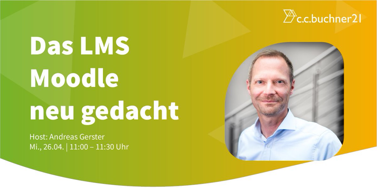 Webinar 🗓️ - #Moodle neu gedacht: Gestaltung und Individualisierung des offenen #LMS. Jetzt kostenfrei anmelden 🔗 ccb21.de/e-learning-web…