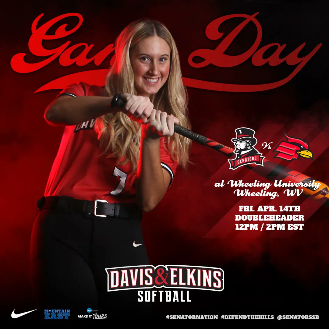 🥎 GAME DAY. @senatorsSB is in Wheeling, WV this afternoon for a conference doubleheader with Wheeling University starting at 12pm EST! #DEfendthehills #MECsoftball #UNIT

🖥️ buff.ly/43oWAMh 
📊 buff.ly/417m1Ae