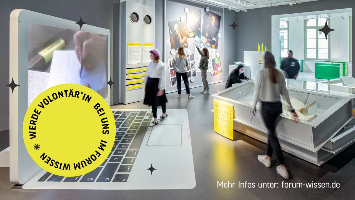 Zum nächstmöglichen Zeitpunkt sind zwei befristete Stellen als wissenschaftliche Volontär*in im Wissensmuseum des  #ForumWissen zu besetzen. 
Die Bewerbungsfrist endet am 24.04.2023.

forum-wissen.de/stellenangebot…