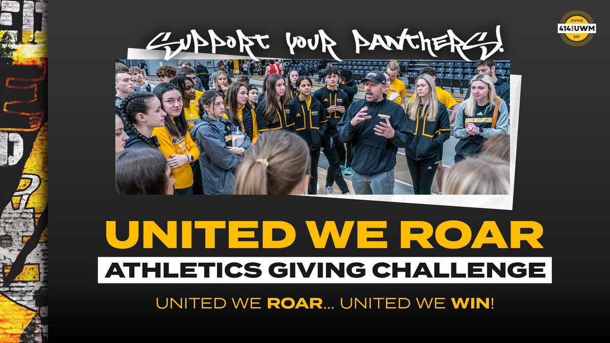 MKE_TFXC's tweet photo. Panther family!! 4hrs left of 414 for UWM Athletics Giving Challenge! Thank you to the 33+ donors who have supported thus far, but we are still sitting 4th in standings, just behind Men’s Basketball. 

Every little bit helps our student-athlete experience! https://t.co/B3B06NOBst https://t.co/3gCZXQBdpZ