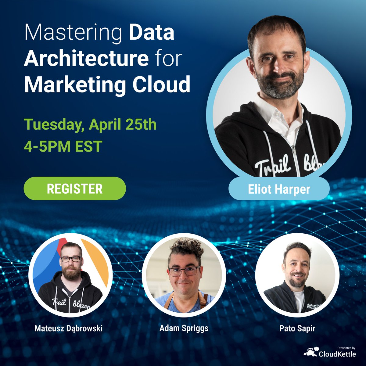 CloudKettle's tweet photo. Attention #trailblazercommunity and #salesforcemarketingcloud enthusiasts... mark your calendars. And get registered!
https://t.co/yWzFj8iyJp https://t.co/WOtTFyUOhk