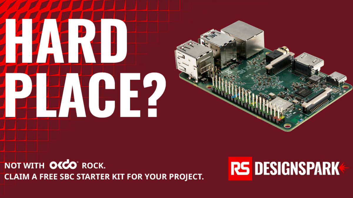 WeAreRSGroup's tweet photo. Would you tell @RSDesignSpark about your project or application to be in with a chance to gain a free @LetsOKdo Rock 4C+ starter kit?
Apply below, and maybe you'll be lucky enough to have one shipped to you.
➡️ https://t.co/WnCLjH7llW ⬅️
#ClaimARock #OKdo #OKdoFunFriday https://t.co/f2Nm3kJiTc