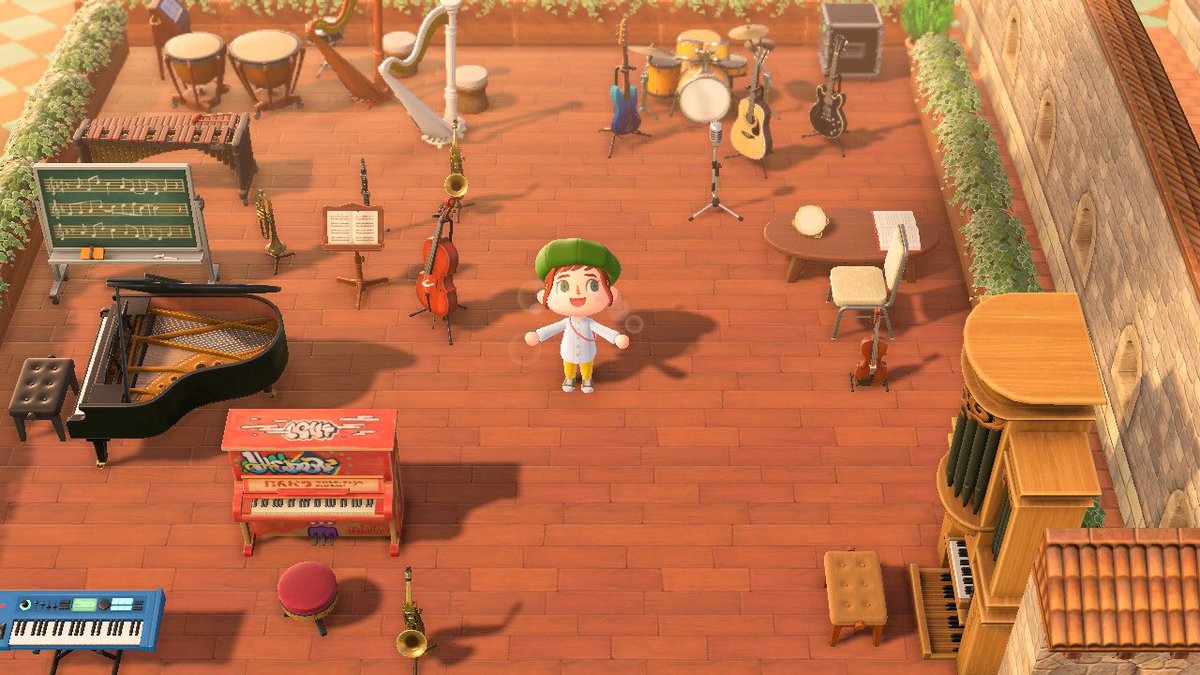 音楽室♪
#ACNH
#AnimalCrossing 
#島クリ