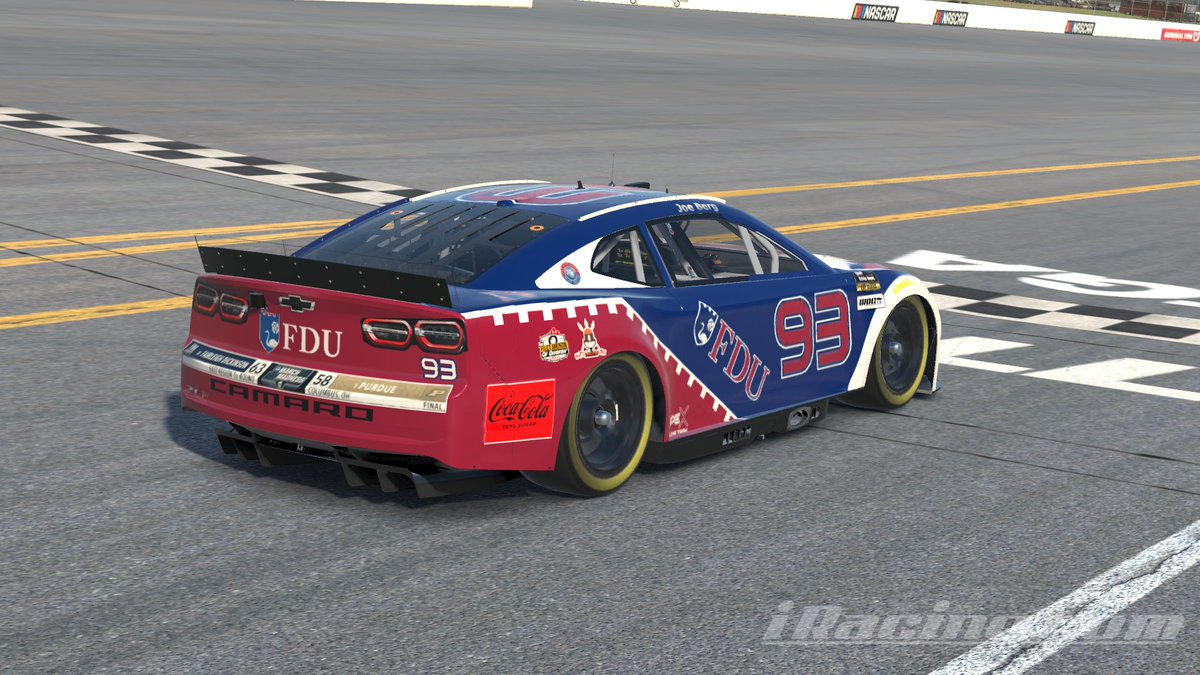 Coming off their shocking upset of Purdue in the first round of the NCAA tournament, <a href="/FDUWhatsNew/">Fairleigh Dickinson University</a> finds their way to Talladega. Piloted by Alumnus Joe Berg, this #93 Fairleigh Dickinson University Camaro is poised to make another upset run.