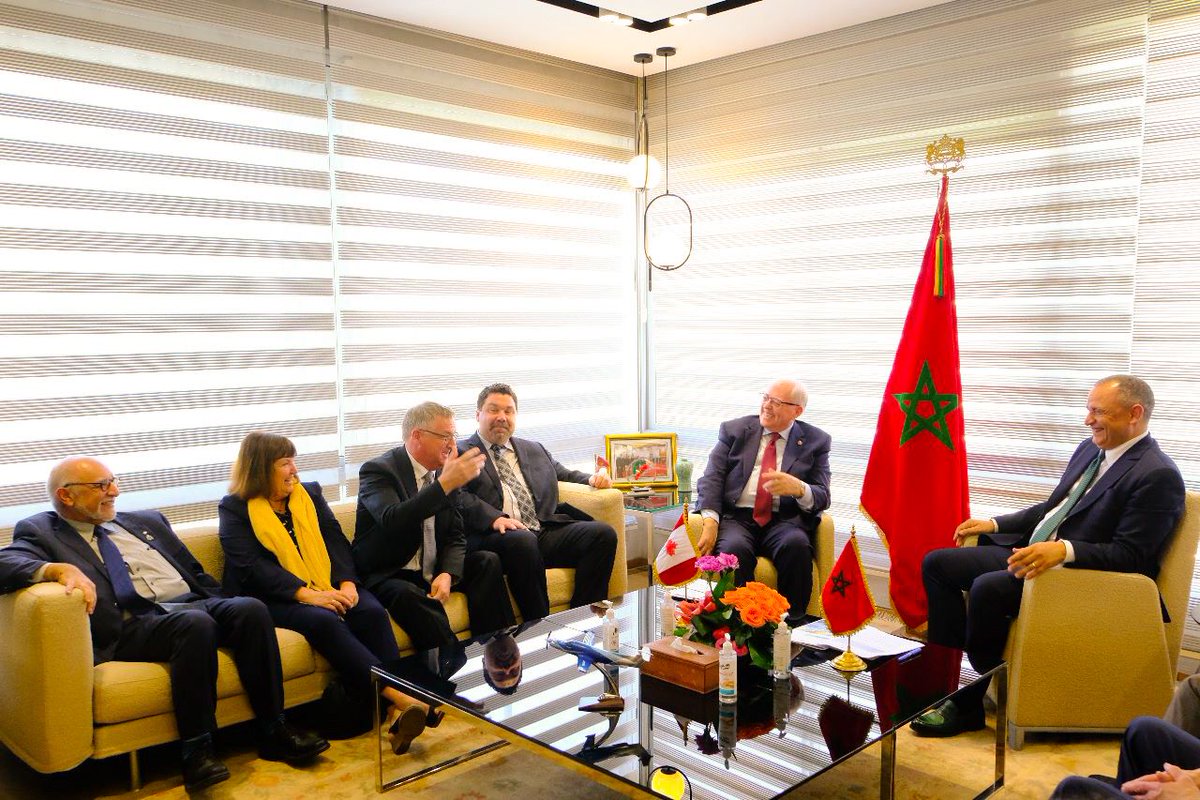 I had the opportunity to converse with Ryad Mezzour, Minister of Industry and Trade. During our dialogue, we covered several topics, including the importance of enhancing trade and economic collaboration between our nations.