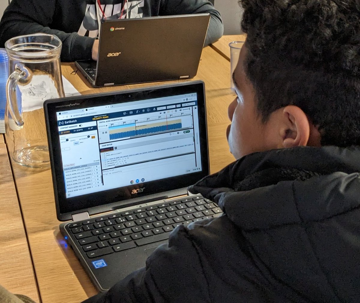 Reflecting on the most amazing two days helping young people in #Birmingham code with #Python to make beats with @EarSketch & @amazon. #digitaltycoons23 @StreetGames @Aspire2Be @digitallcharity @bringitonbrum @BlesstCentre @AstonUniversity  @Pitch2Progress #coding @TigWilliams