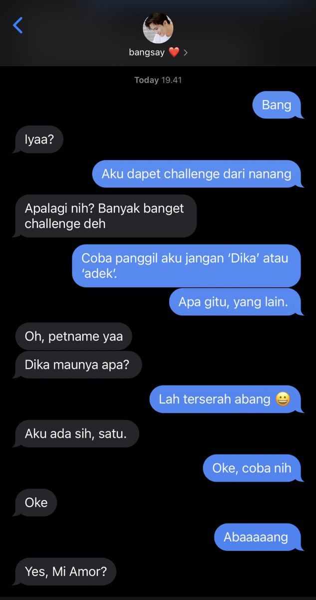 recreathings's tweet photo. when dika—nanang challenge lakiknya perkara panggilan sayang. https://t.co/AuRtdbR6JU