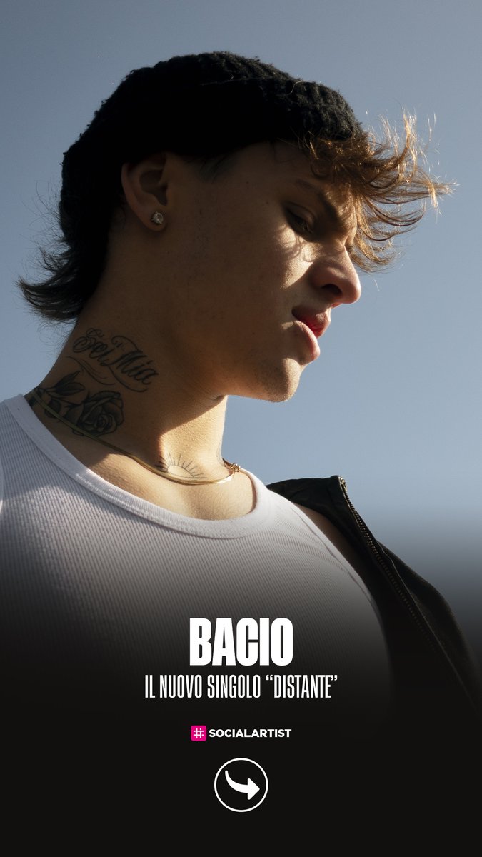 SocialArtistOF2's tweet photo. Si intitola #Distante il primo singolo ufficiale di Bacio, giovane artista e cantautore milanese che si prepara a diventare il nuovo volto pop della Generazione Z. https://t.co/S2YnK9GWxM