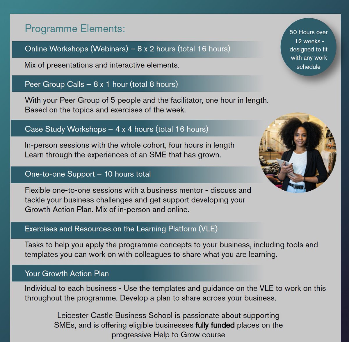 A new FREE Help to Grow Course to support local business growth starts on May 9th in #MarketHarborough.

Register online with this link:
dmu.ac.uk/.../help-to-gr…

CUT OFF FOR APPLICATIONS IS 18th APRIL!!
#marketharboroughbusiness #marketharboroughliving #harborough #harbslocal