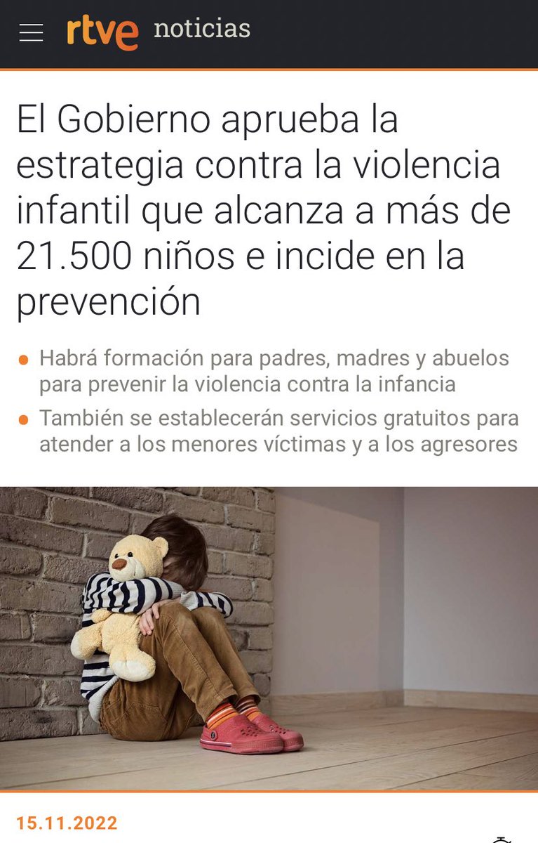 carreras_am's tweet photo. De acuerdo con esta noticia, hay que fomentar campañas para prevenir y concienciar a las familias de la violencia contra la infancia. Además de habilitar centros gratuitos de ayuda a los niños que hayan sufrido violencia. #DCSUVA #infantilsi https://t.co/itzvu0MlyQ