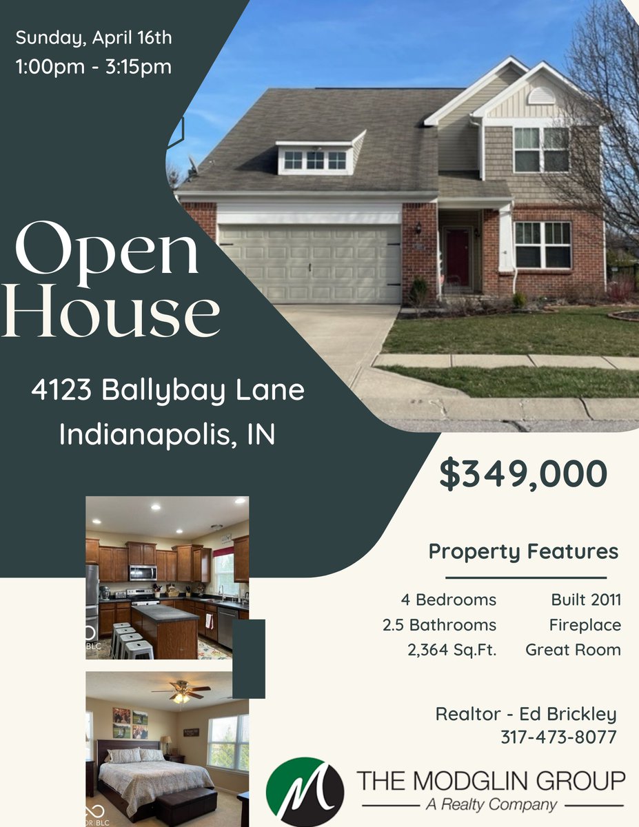 Open House
Sunday 1:00p - 3:00p