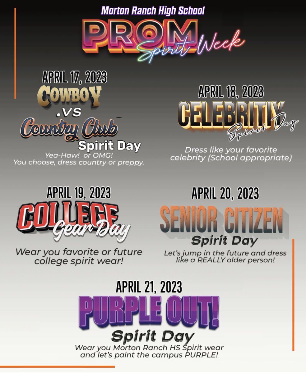 ⁦<a href="/MRHSMavericks/">Morton Ranch HS</a>⁩ show your spirit next week!