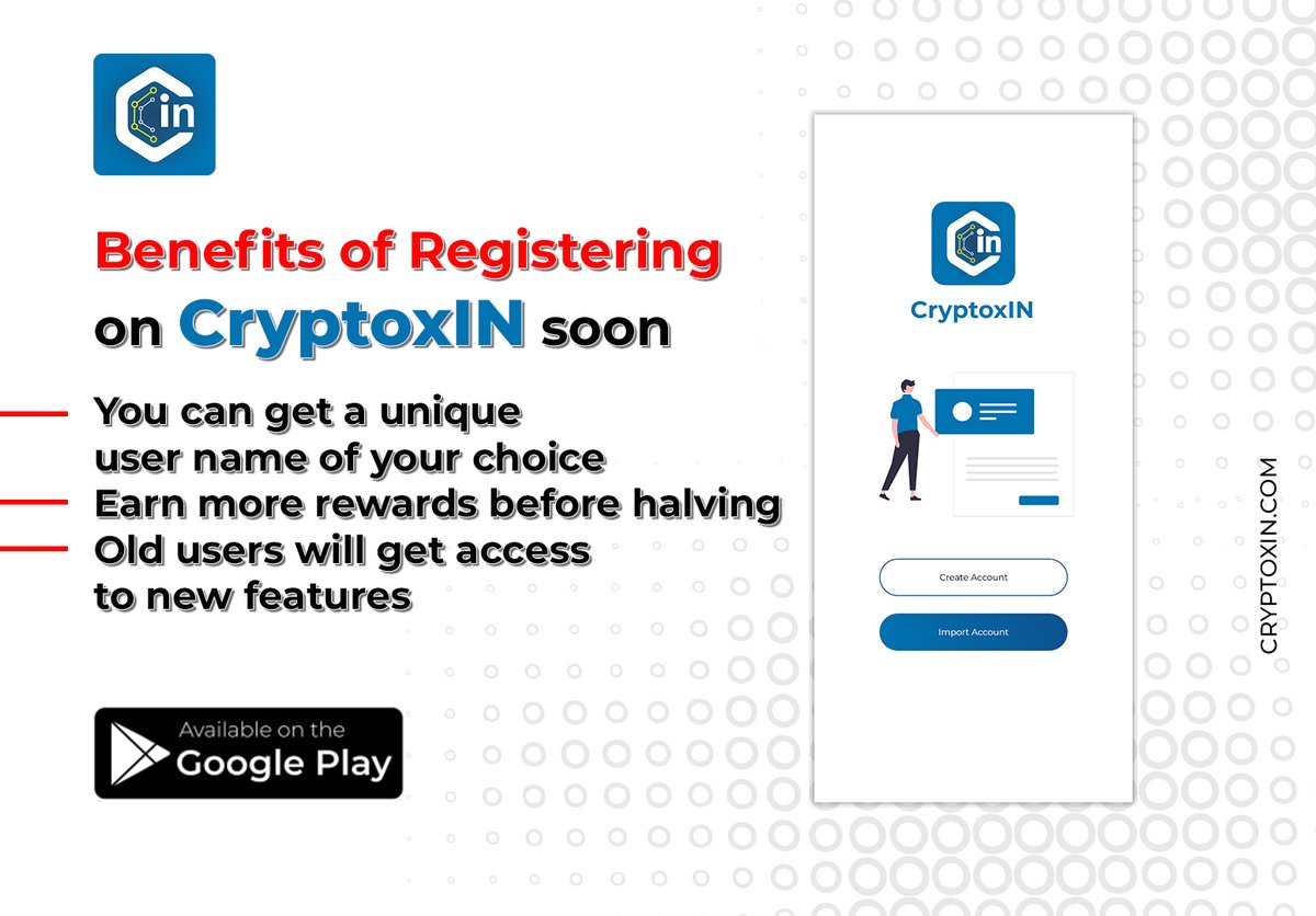 in_cryptoxin's tweet photo. Unlock the Power of Crypto Today with Cryptoxin! Download Now and Get Exclusive Initial Benefits
.
.
#Socialmedia #decentralized #blockchain #cryptoxin #benefits #earnfreecoin #freecrypto #halving #crypto https://t.co/FH0R8b70LM
