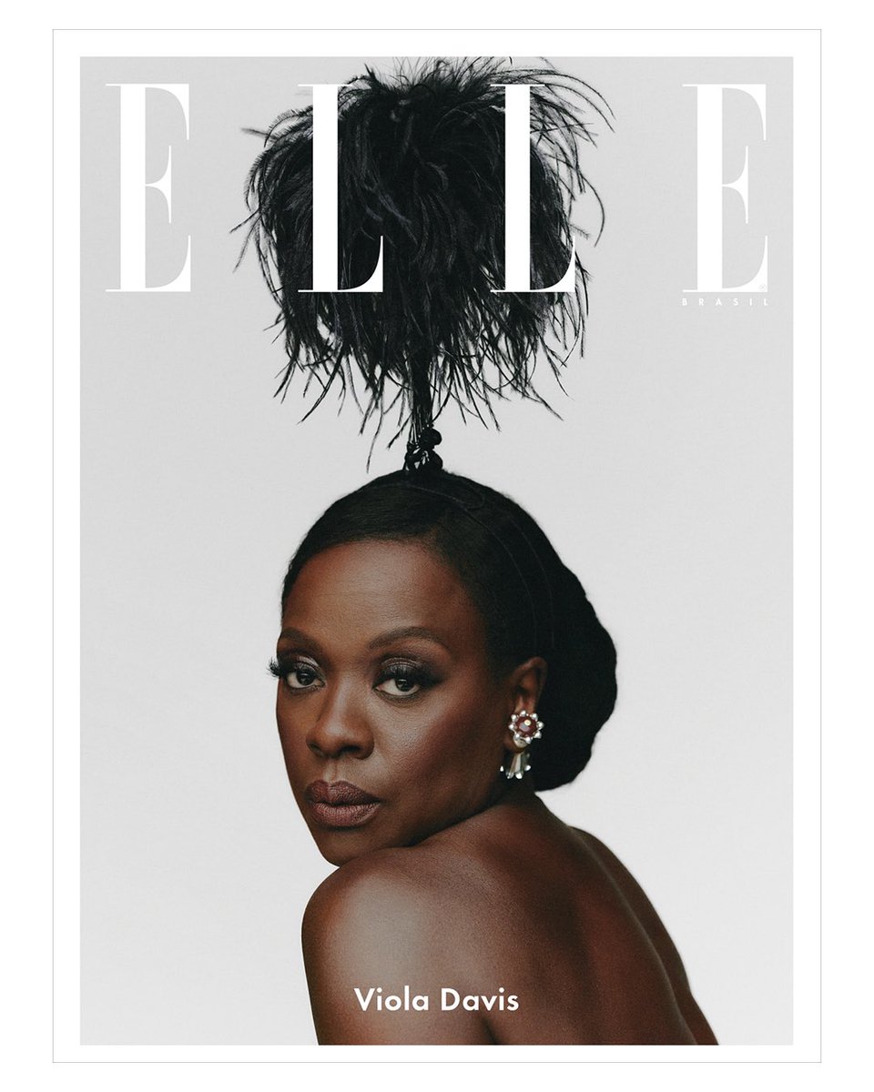 I still think about Viola Davis' photoshoot for Elle Brasil.