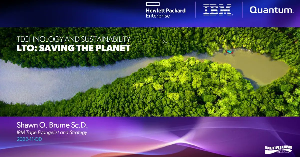 TheLTOProgram's tweet image. There is a lot of talk about sustainability and how to optimize the data center to meet sustainability objectives. Get the whole story in this enlightening and revealing webinar  bit.ly/40A0vE7 #tapefortomorrow #Sustainability