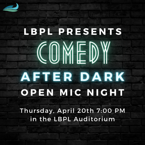 lbplny's tweet photo. Join us at the LBPL for our Comedy After Dark: Open Mic Night, hosted by our very own Jewels!🤣
Find more info here: https://t.co/k0SHOqUQ5a https://t.co/Xzrtz4oGy5