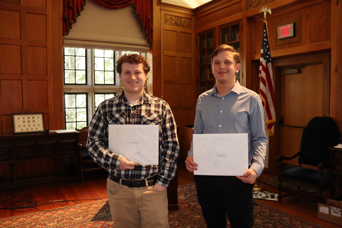 WCU_Physics's tweet photo. We have amazing students! Some photos from the 26th Annual Physics Awards Ceremony.  Congrats to Zachary Brandreth, Matthew Braun, Chris Barns, Nick Gray, Alec Piccone, Logan Suchanec, Rumana Alam, Soren Basol, Murphy Pyankov, and Connor Strine for their recognition. https://t.co/R4X3rvH8iq