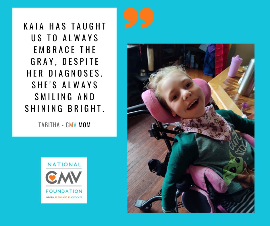 NationalCMV's tweet photo. Meet Kaia! She is 5 years old & representing our #FacesofCMV today!π§‘
Her mom Tabitha says, βKaia has taught us to always embrace the gray, despite her diagnoses. She's always smiling and shining bright.β
#Screen4CMV #StopCMV #CMVAwareness #Strides4CMV #CMVKids #ReduceYourRisk https://t.co/zLJtd2vAtG