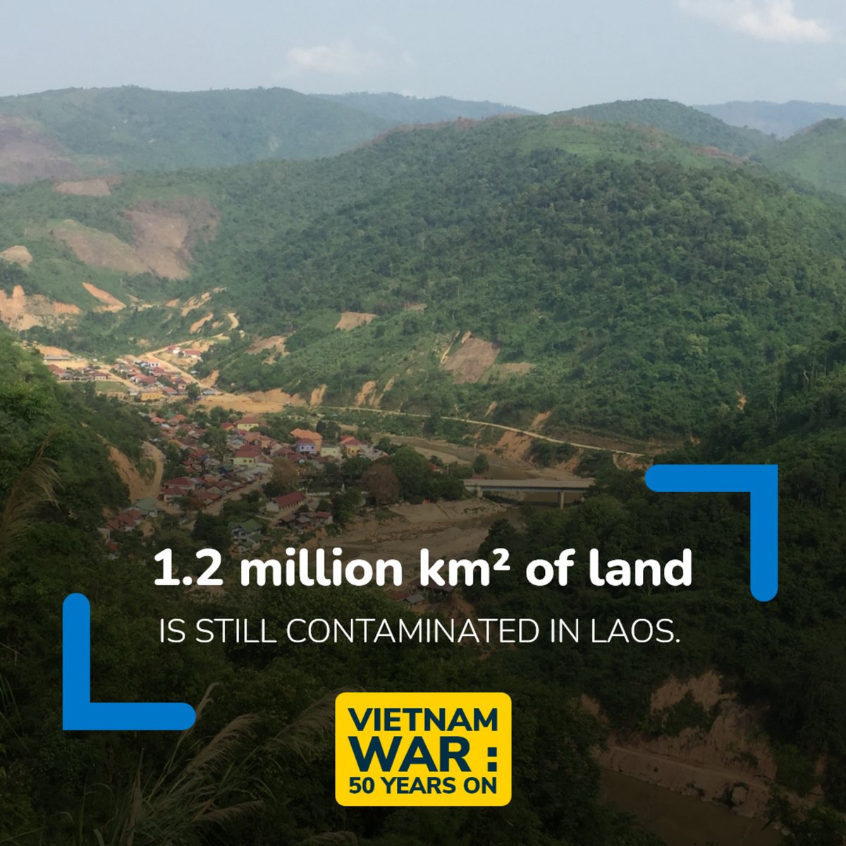 HI_federation's tweet photo. [Demining] 50 years after the #Vietnamwar, its neighboring country, #Laos, remains the most polluted in the world by explosive remnants. For nearly 30 years, Handicap International has carried out demining operations. https://t.co/7DQie6DiFN