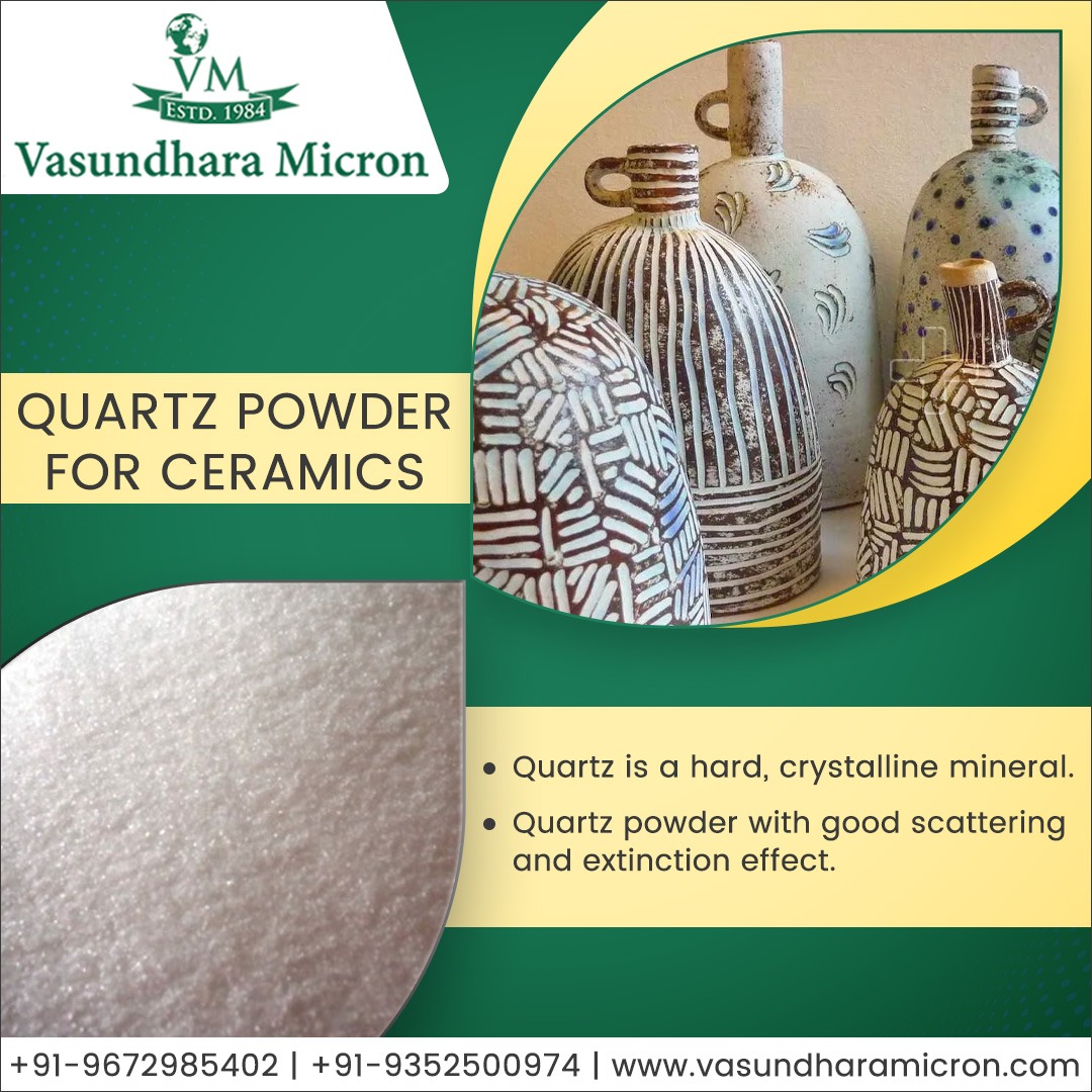 VasundharaMicr1's tweet image. 𝐐𝐮𝐚𝐫𝐭𝐳 𝐏𝐨𝐰𝐝𝐞𝐫 𝐟𝐨𝐫 𝐂𝐞𝐫𝐚𝐦𝐢𝐜𝐬

✅Quartz is a hard, crystalline mineral
✅Quartz Powder with good scattering and extinction effect

Contact Us: +91-9672985402 | +91-9352500974

Website: vasundharamicron.com

#quartz #quartzpowder #quartzpowderforceramics