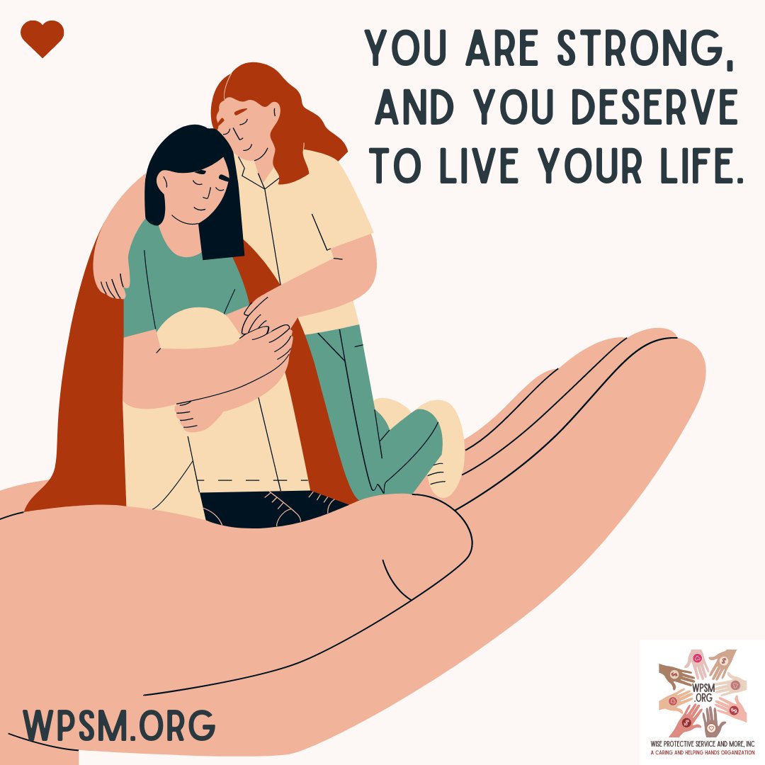 Don't let bad people or distressing experiences keep you from living life. 

You don't have to fight alone. We're here for you!

Reach out: wpsm.org

#stand #fearnot #liveyourlife #stopdomesticviolenceagainstwomen #staystrong #women #empowerment #keepliving  #wpsm