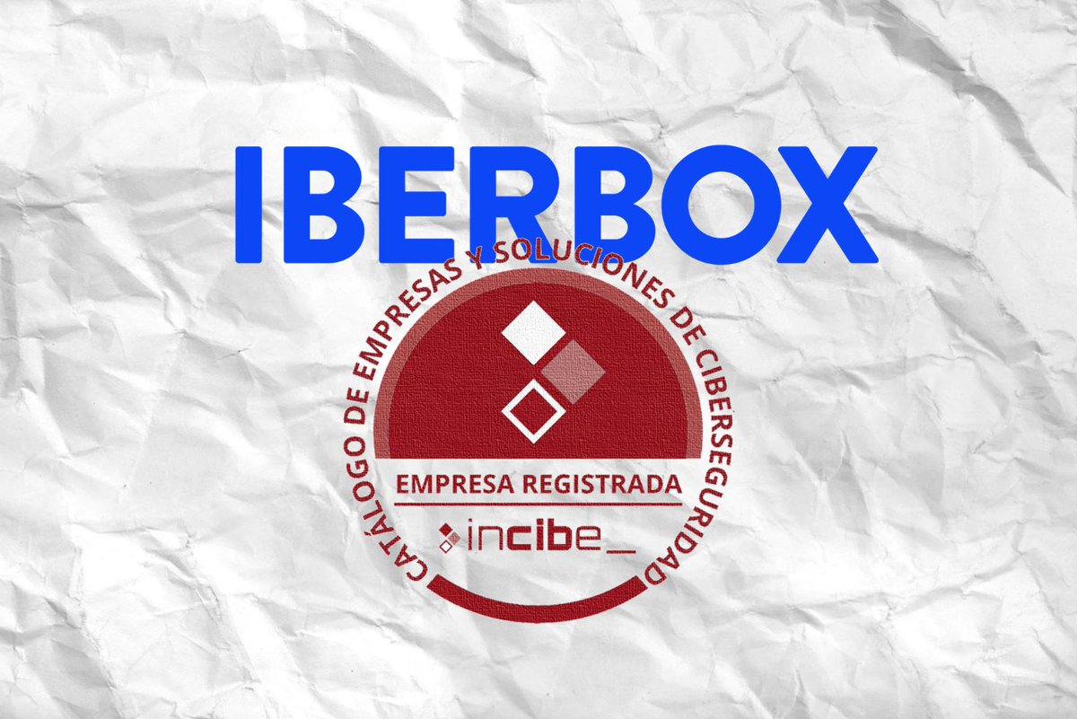 iberboxcom's tweet image. El sello de empresa registrada del INCIBE es una prueba más de nuestro compromiso con la protección de nuestros clientes y su información sensible #iberbox #nubecifrada #ciberseguridad #incibe #datosprotegidos