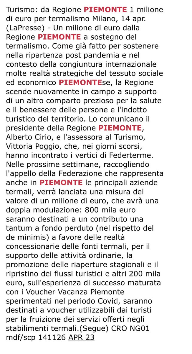 federterme's tweet photo. Il settore termale rappresenta per il #Piemonte una delle eccellenze turistiche e produce vantaggi economici e occupazionali. Con la misura che sarà varata dalla @regionepiemonte si potrà avviare fase di sviluppo del comparto.#terme #acqua #turismo https://t.co/Lqk5dwOtuy