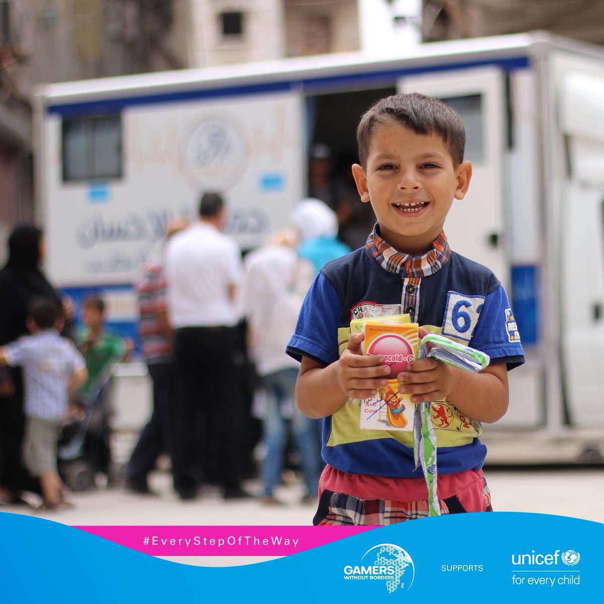 UNICEFGulf's tweet photo. Attention, everyone! It is time to tune in to watch @gwbps’ #StarCraft2 epic gameplay today, and also join #TeamUNICEF to support children affected by conflicts 👇
https://t.co/uGlJAN8gD6
#EveryStepOfTheWay #GWBPS #GamingForGood https://t.co/trDzcafHtg