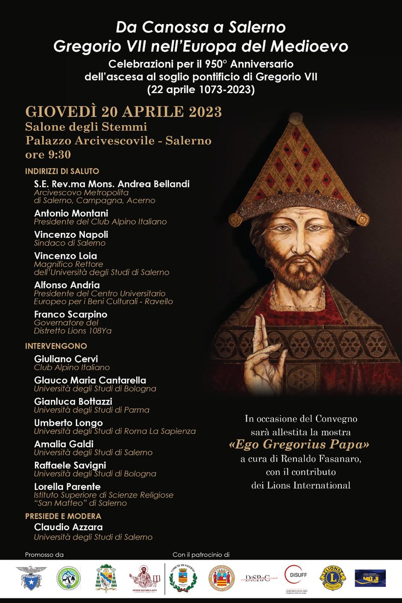 ParenteLorella's tweet photo. Convegno nazionale su Gregorio VII
@ChiesaSalerno https://t.co/w07Eb18Ntv