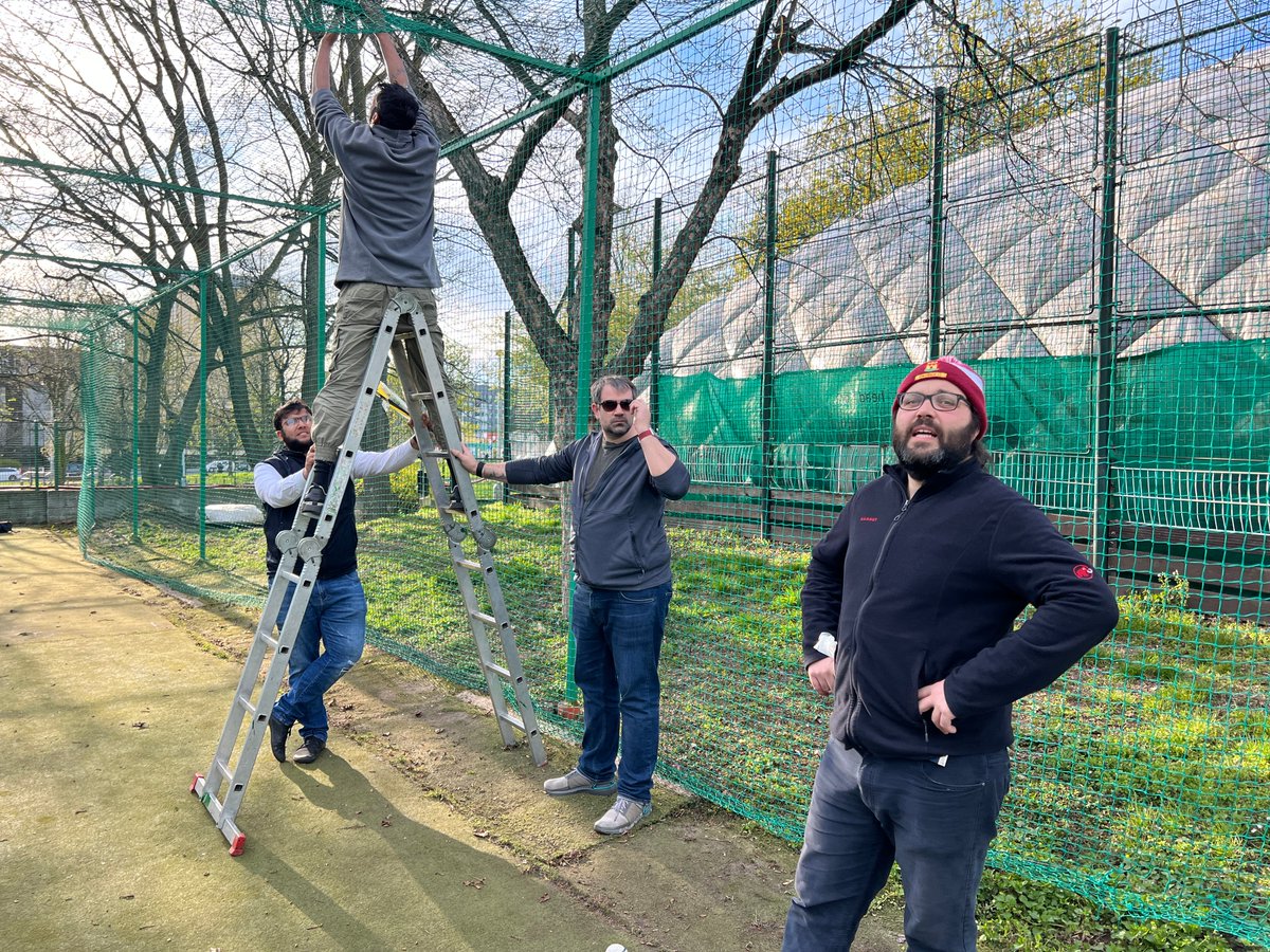 CzechCricket's tweet photo. Big thank you to @AkademieKriketu & @VinohradyCC volunteers for their hard work at our working bee last Saturday. The Olลกanskรก nets facility is ready and live for the season!
#WorkingBee #NetsFacility #czechcricket #VolunteerSupport https://t.co/1ocNDmBblF