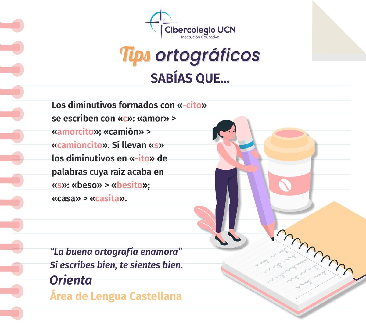 #TipsOrtograficos
"La buena ortografía es el reflejo de la atención y el respeto que le damos a las palabras, y la clave para una comunicación efectiva y sin barreras".