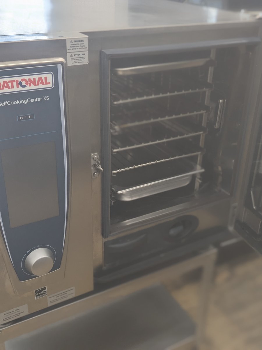 dubickfixture's tweet image. If you've always wanted a combi oven but were hesitant to purchase one, we have a very clean, used Self Cooking Center XS from Rational for sale. This oven can hold 6 half-sized sheet trays or 2-inch pans. If you are interested, stop by the showroom or call us today!