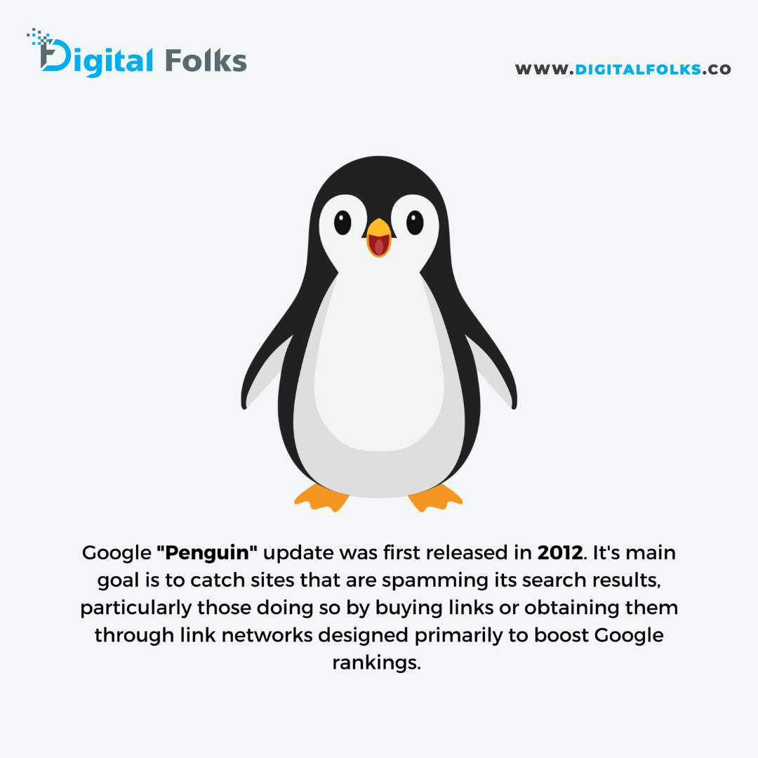 digitalfolksinc's tweet image. Penguin update was introduced to filter Webspam. The objective was to counter the effectiveness of Black Hat SEO techniques in a better way.
✅Visit: digitalfolks.co
✅Call Now: +16042236450
.
#google #googlealgorithm #googlealgorithmupdate #ranking #system