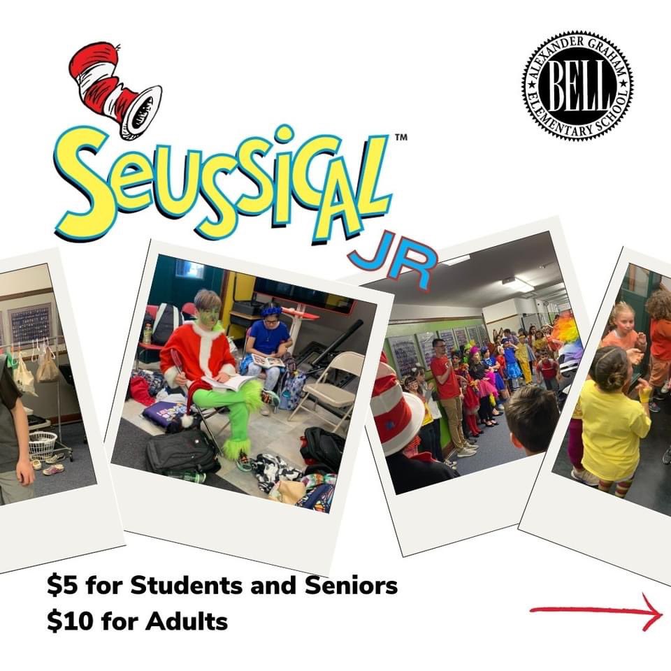 AGBellSchool's tweet photo. Cash only, @ChiPubSchools  #SeussicalJR tickets are available at the door. Catch the premier tonight &amp; enjoy a family-fun spectacle! Tickets are $5 for children, &amp; $10 for adults. #believeinbell #thebestarewithcps https://t.co/AHkhEn4FAU