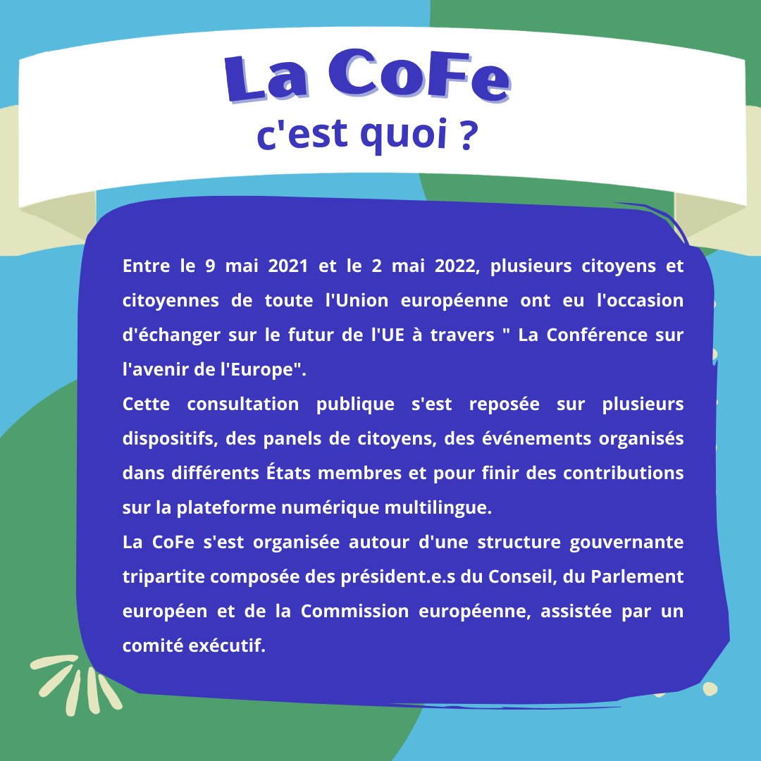 EuropeGascogne's tweet image. 👉🇪🇺Rendez-vous le 19 avril à 17 h sur nos pages Facebook, pour un webinaire sur le bilan et les perspectives de la "Conférence sur l'avenir de l'Europe" en collaboration avec @EuropeDirectPyr et @EuropeToulouse ! 

#CoFoE #thefutureisyours #COFE #Europe
