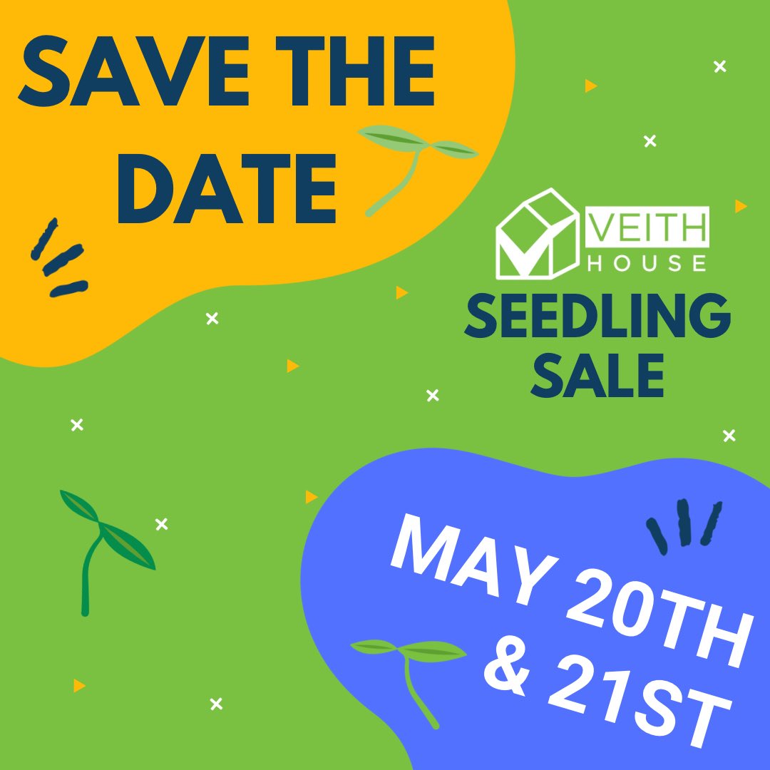 VeithHouse's tweet photo. SAVE THE DATE! Our third annual Veith House Seedling Sale is back for the 2023 season. May 20th-21st, mark your calendarS! More details to come. Get your green thumbs ready! 👨🌾🌱🌶️#veithhouse #veithhouseurbanfarm #seedlingsale #halifax #halifaxevents #haligonia #halifaxnoise https://t.co/0o9LEKCmfo